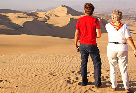 A Dune buggy and sandboarding tour