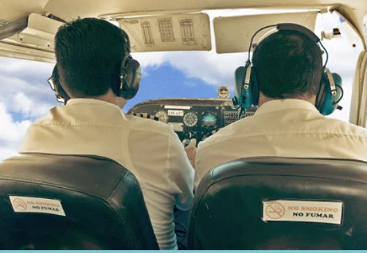 Cessna 206 cockpit