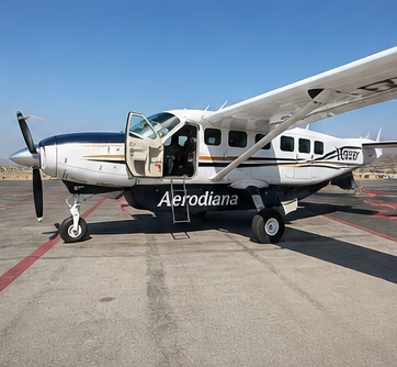 Aircraft parked on the runway at Pisco Airport