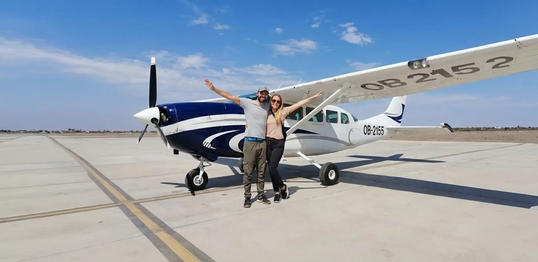 Aircraft prepared for a classic Nazca Lines flight