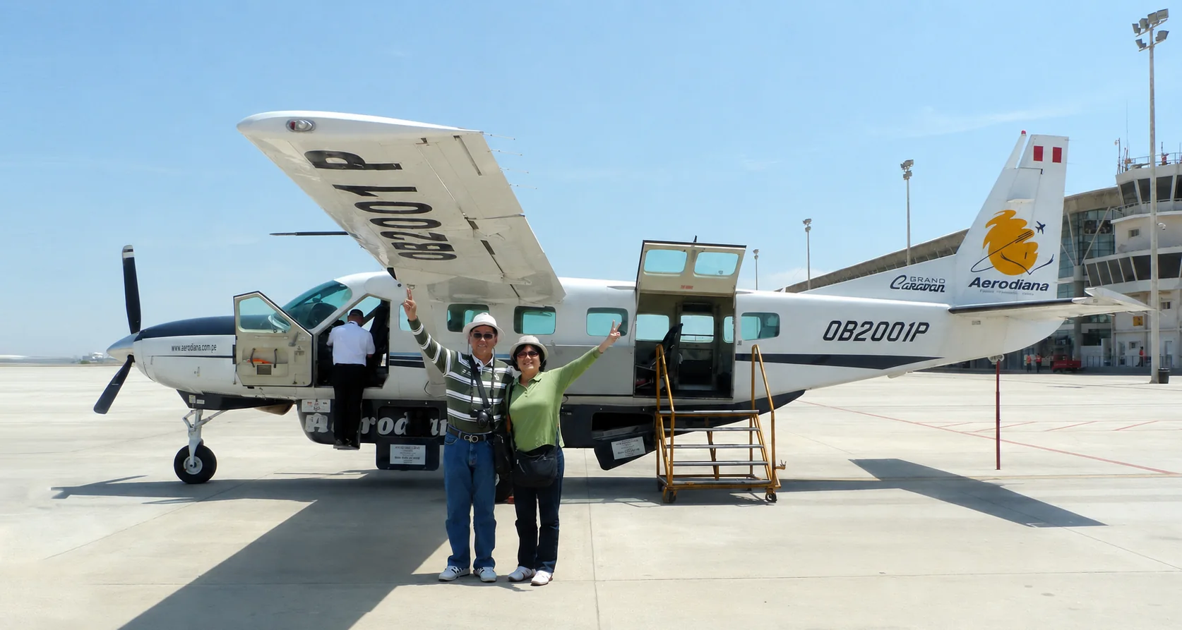 Cessna Grand Caravan aircraft prepared for a Nazca Lines flight